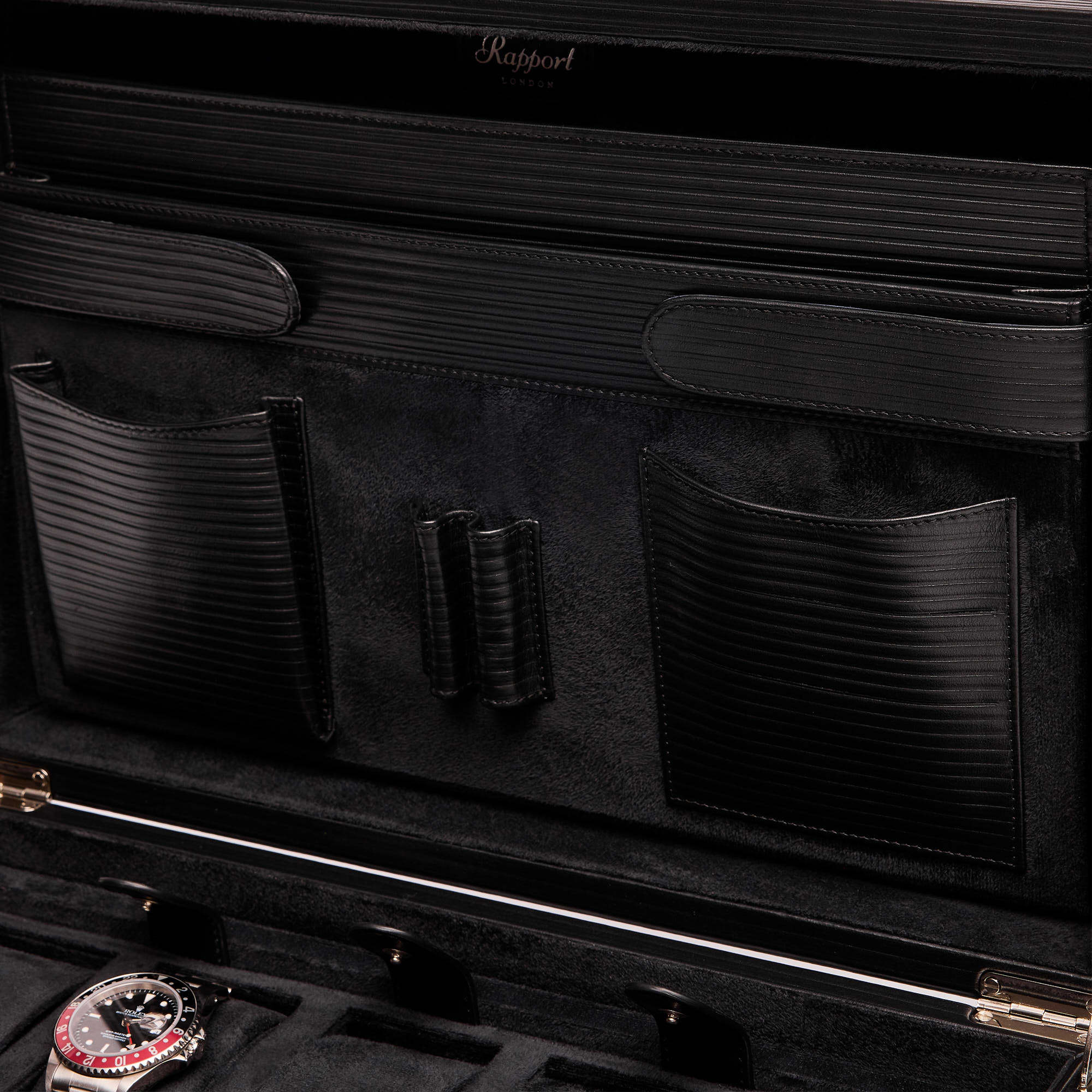 Nova Ten Watch Briefcase - Black - Image 7